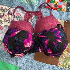 VS PINK front close bras